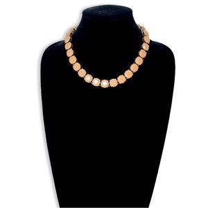 J.CREW Pale Peach Faceted Statement Necklace | NWOT